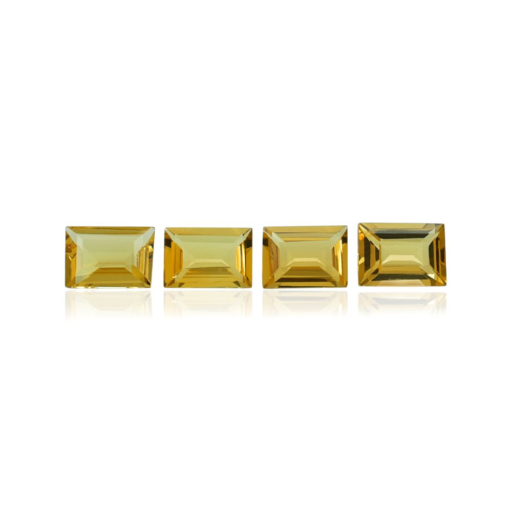 YELLOW BERYL CUT BAGUETTE (SUPER) 7.00X5.00 MM 0.80 Cts.