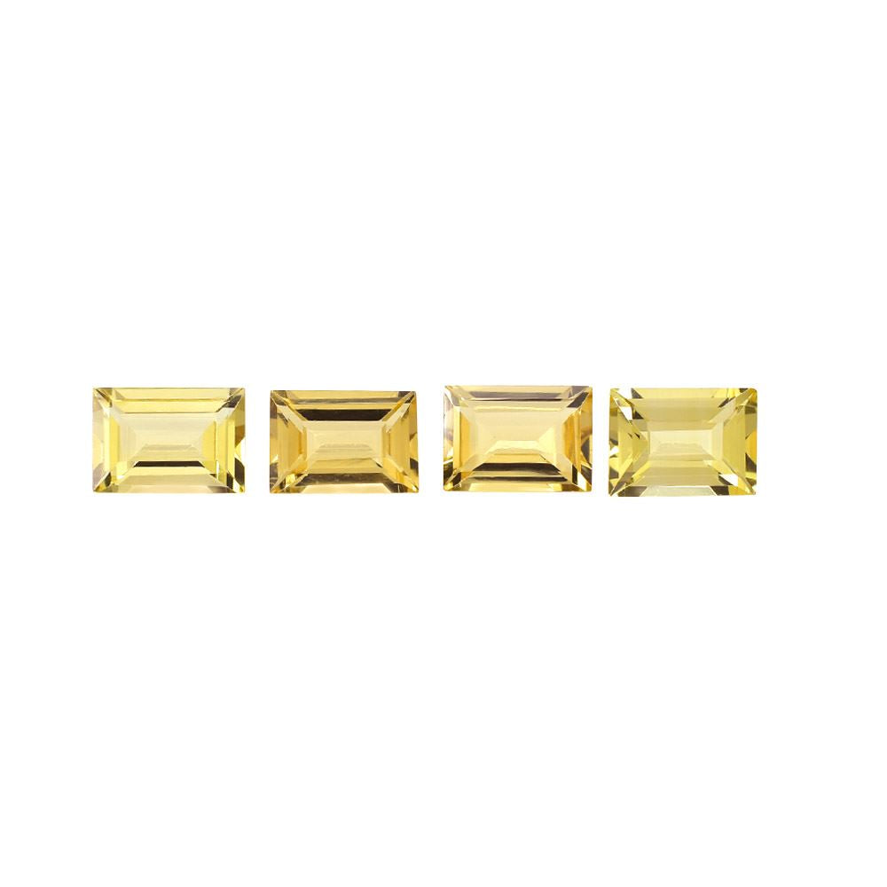 YELLOW BERYL CUT BAGUETTE (MEDIUM) 7.00X5.00 MM 0.89 Cts.