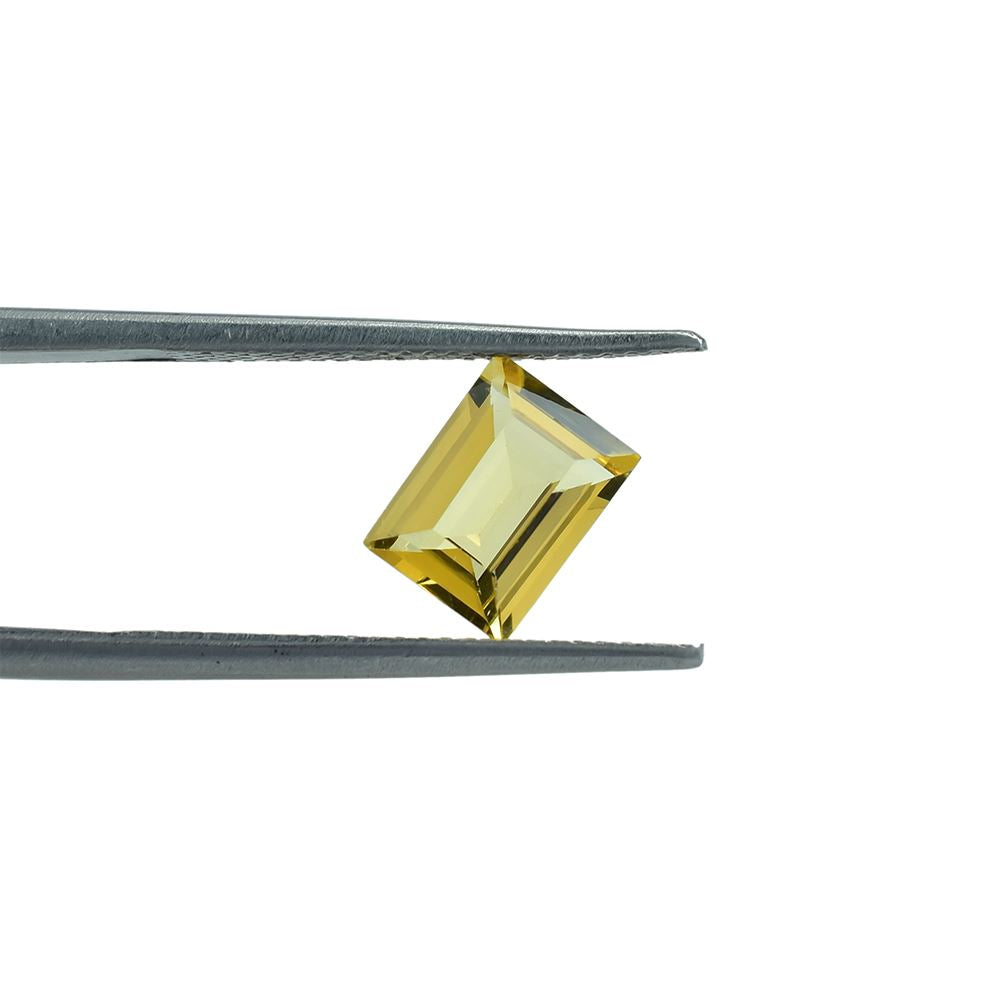 YELLOW BERYL CUT BAGUETTE (DARK)(SI) 8.00X6.00 MM 1.33 Cts.