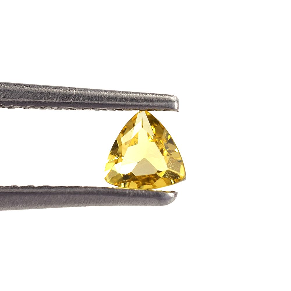 YELLOW BERYL CUT TRILLION (DARK) 4.00X4.00 MM 0.18 Cts.
