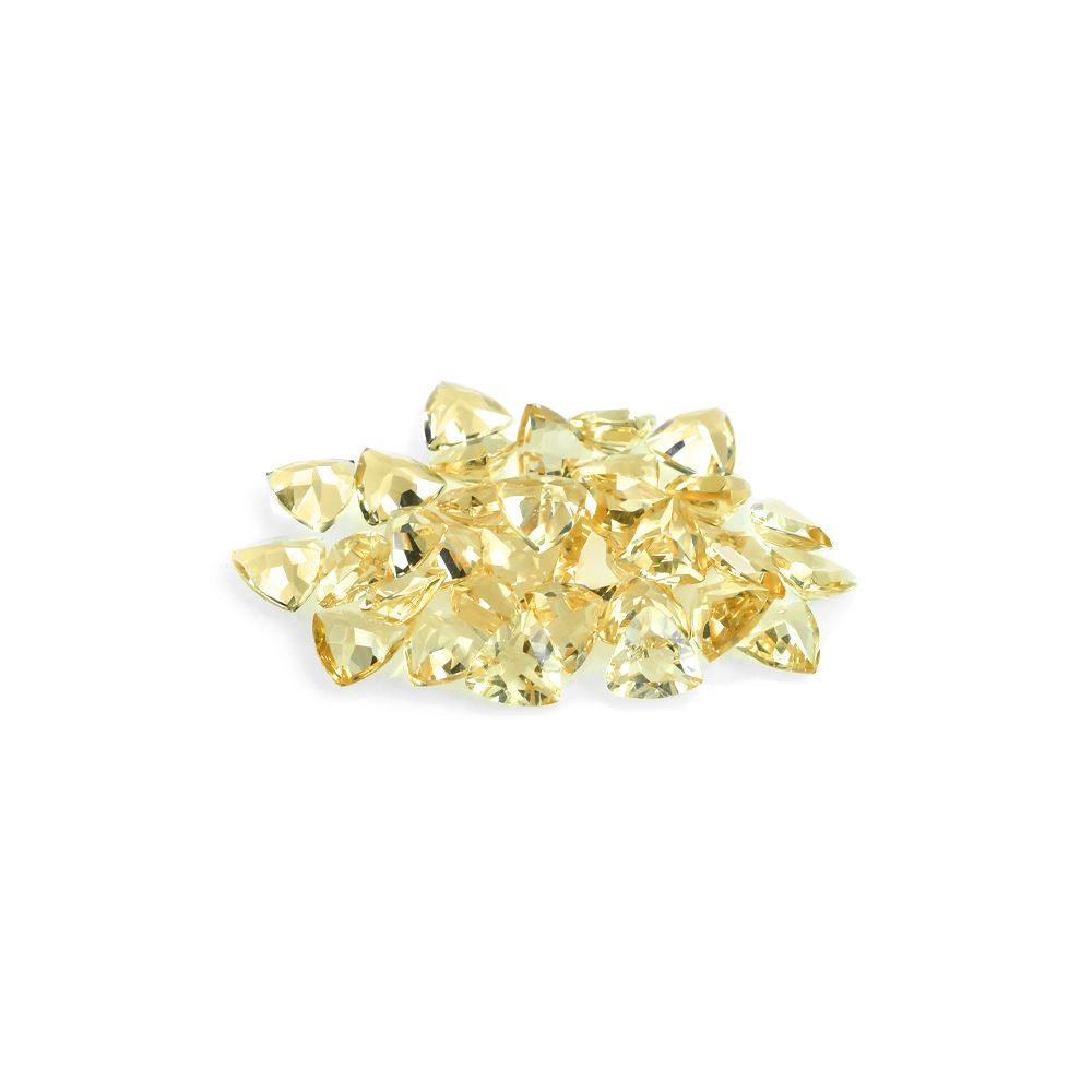 YELLOW BERYL CUT TRILLION (MEDIUM) 5.00X5.00 MM 0.34 Cts.