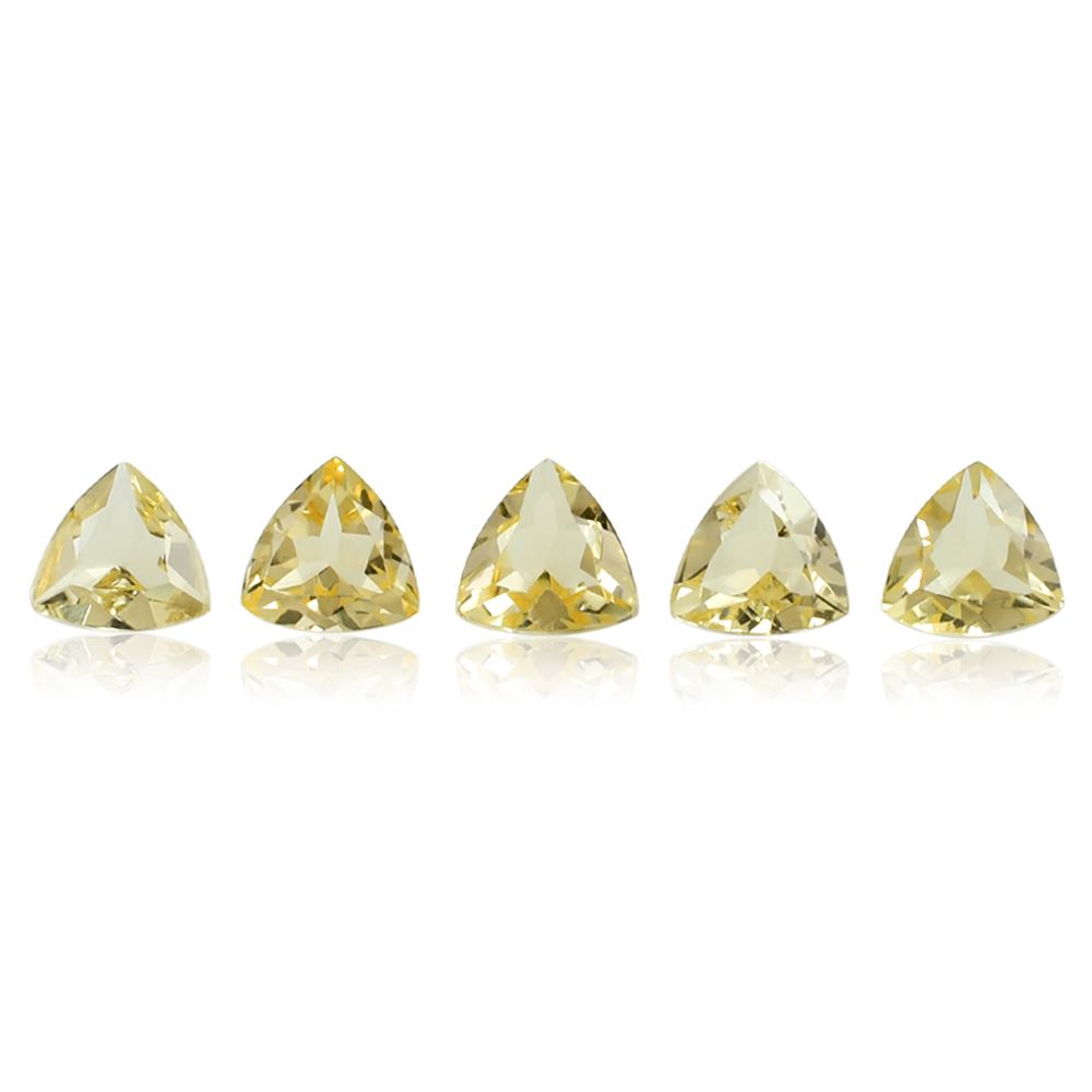 YELLOW BERYL CUT TRILLION (MEDIUM/SI) 5.00X5.00 MM 0.37 Cts.