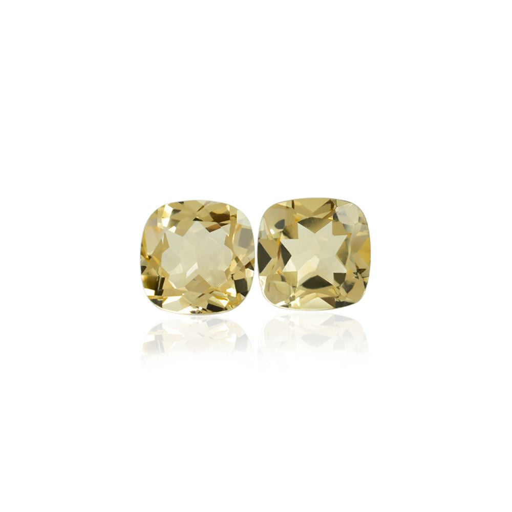 YELLOW BERYL CUT CUSHION (MEDIUM) 8.00X8.00 MM 2.00 Cts.