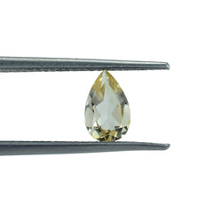 YELLOW BERYL CUT PEAR (VERY LITE) 8.00X5.00 MM 0.74 Cts.