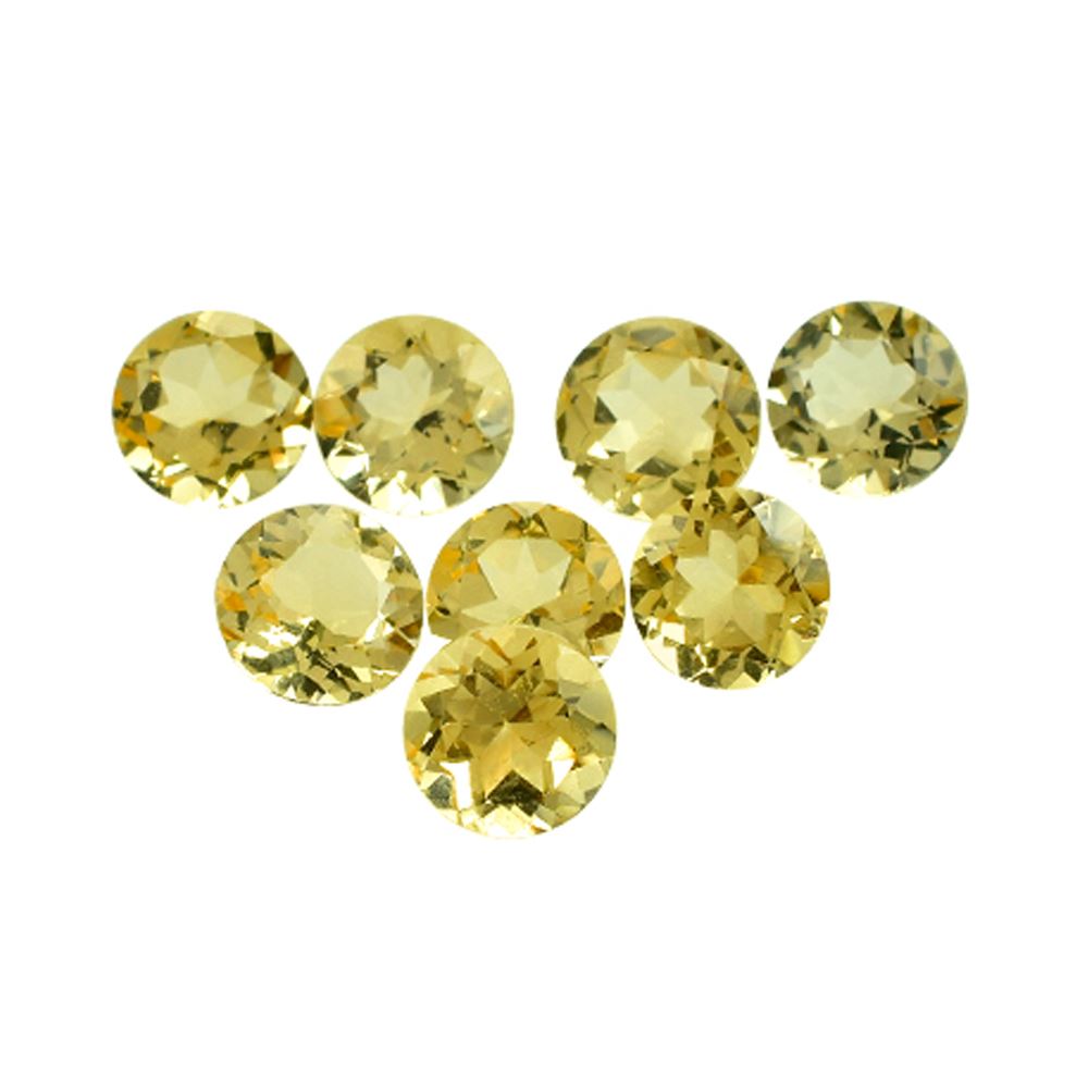 YELLOW BERYL CUT ROUND (MEDIUM) 6.00X6.00 MM 0.77 Cts.