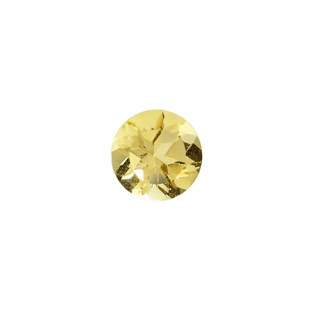 YELLOW BERYL CUT ROUND (LITE) 5.00X5.00 MM 0.42 Cts.
