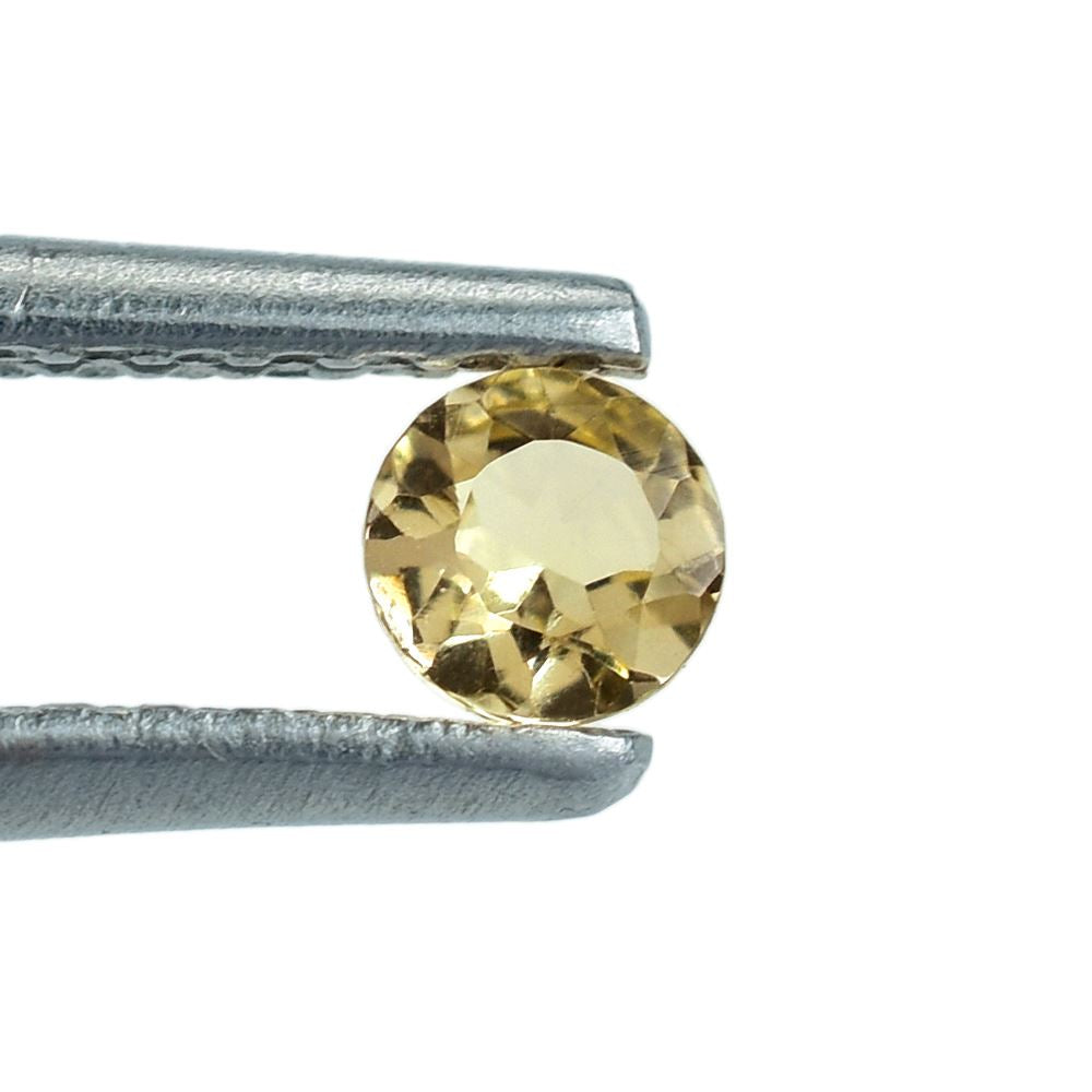 YELLOW BERYL CUT ROUND (LITE) 3.00X3.00 MM 0.12 Cts.