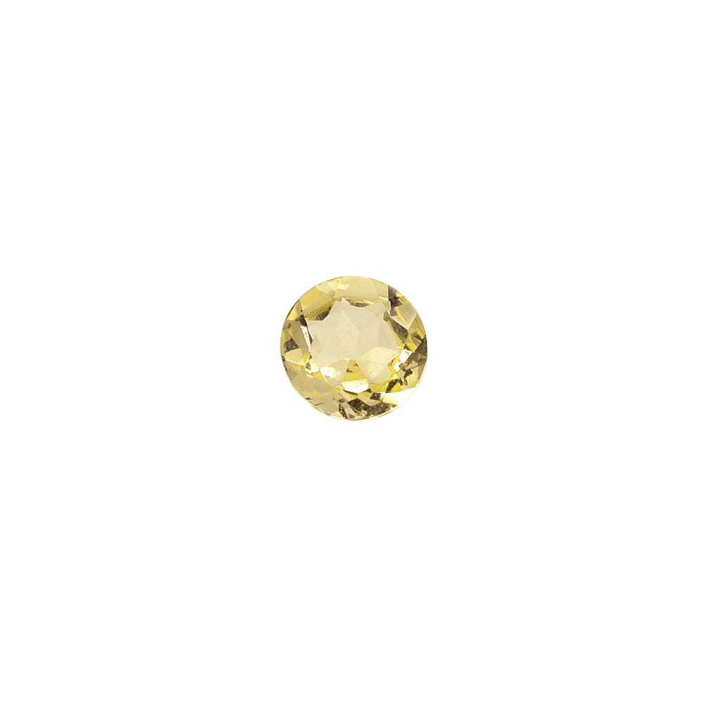 YELLOW BERYL CUT ROUND (LITE) 2.70X2.70 MM 0.08 Cts.
