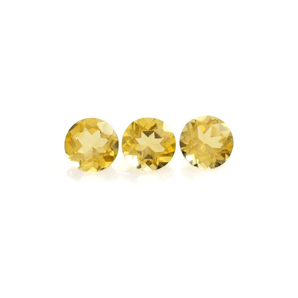 YELLOW BERYL CUT ROUND (MEDIUM) 5.00X5.00 MM 0.35 Cts.