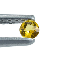 YELLOW BERYL CUT ROUND (DARK) 2.40X2.40 MM 0.05 Cts.