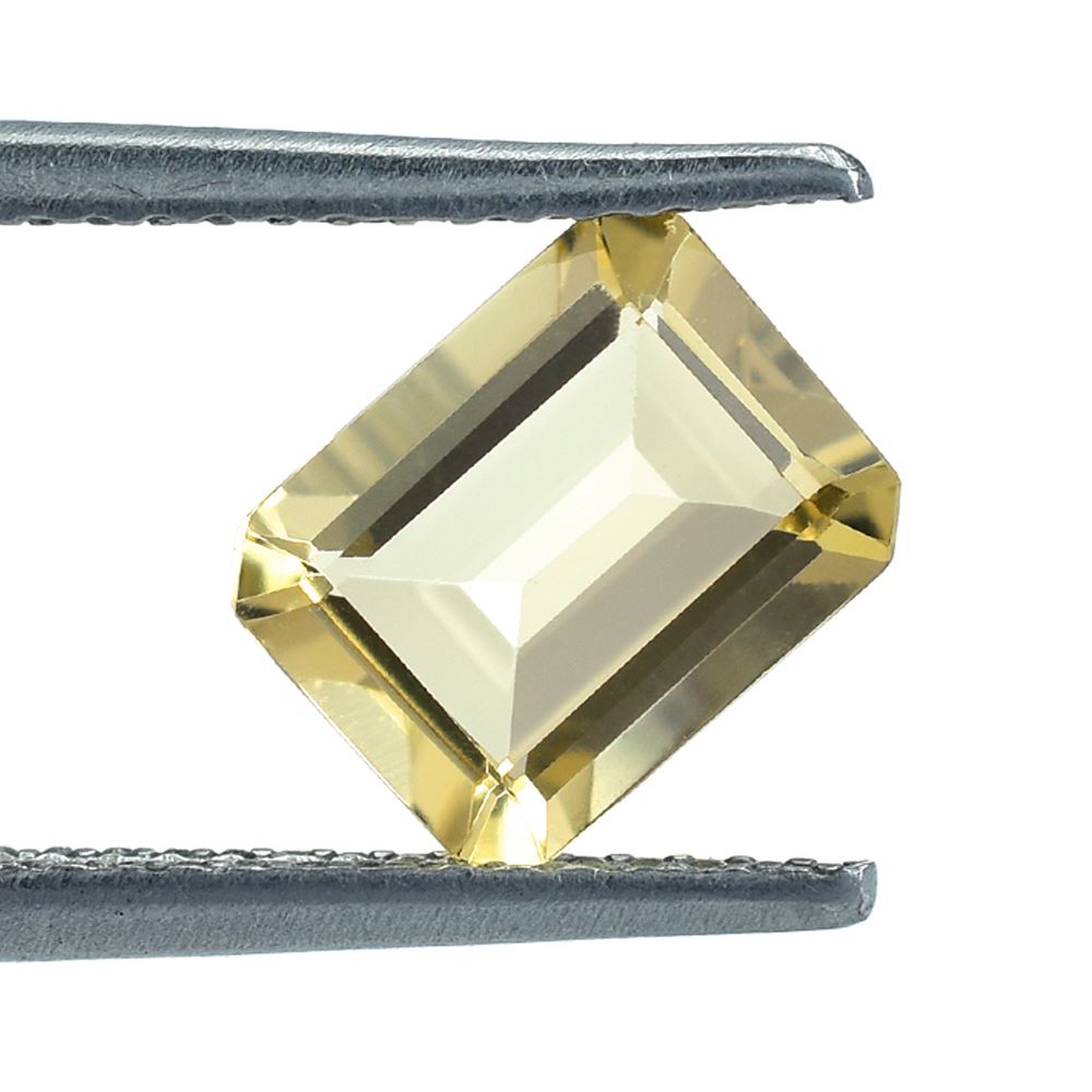 YELLOW BERYL CUT OCTAGON (MEDIUM) 8.00X6.00 MM 1.28 Cts.