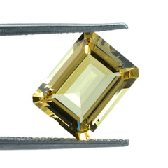 YELLOW BERYL CUT OCTAGON (DARK) 12.00X9.00 MM 4.15 Cts.