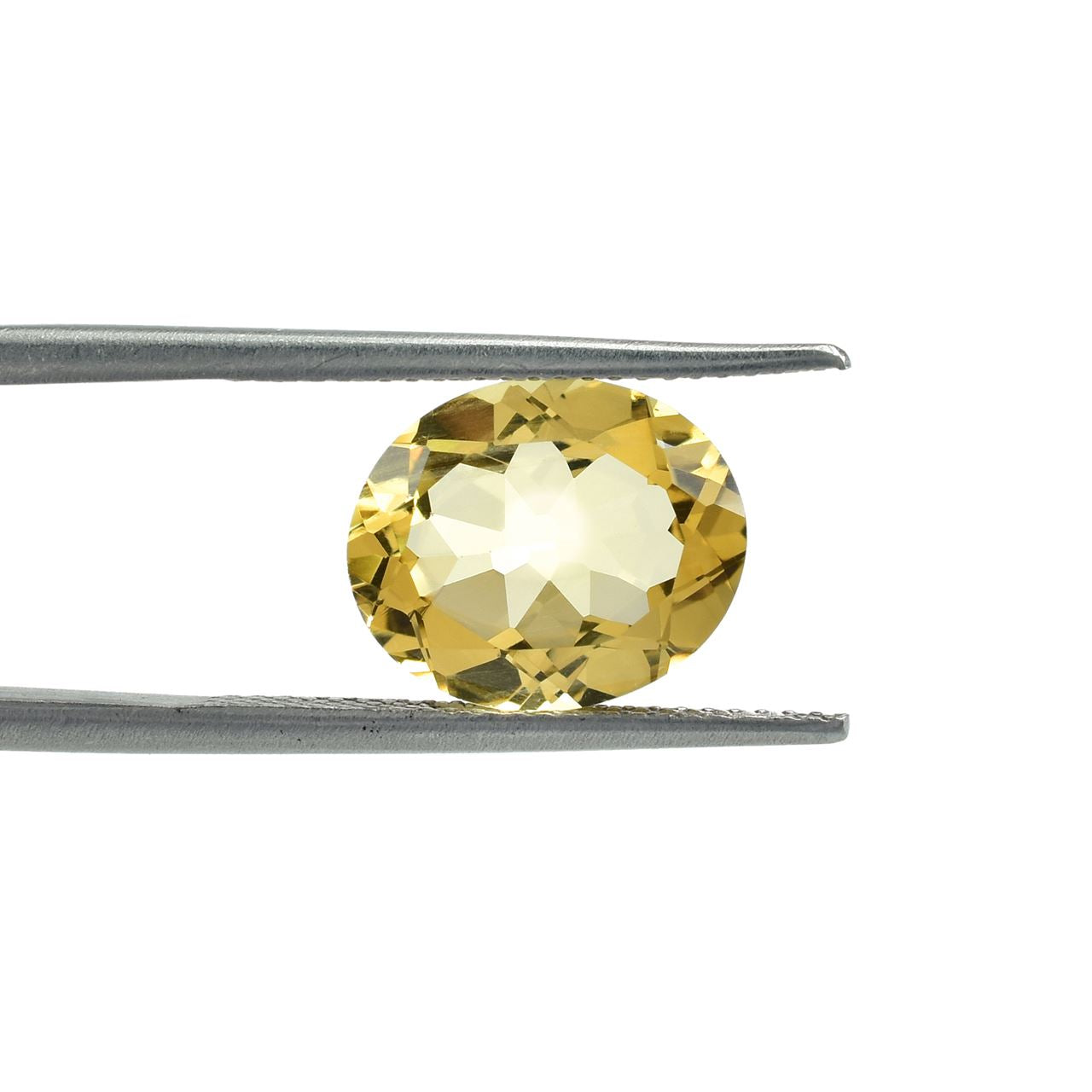 YELLOW BERYL CUT OVAL (DARK)(SI) 12.00X10.00 MM 4.15 Cts.