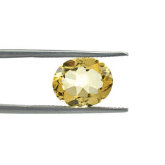 YELLOW BERYL CUT OVAL (DARK)(SI) 12.00X10.00 MM 4.15 Cts.