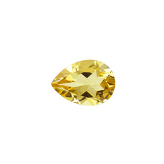 YELLOW BERYL CUT PEAR (DARK) 7.00X5.00 MM 0.65 Cts.