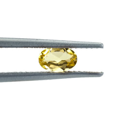 YELLOW BERYL CUT OVAL (MEDIUM/SI) 6.00X4.00 MM 0.37 Cts.