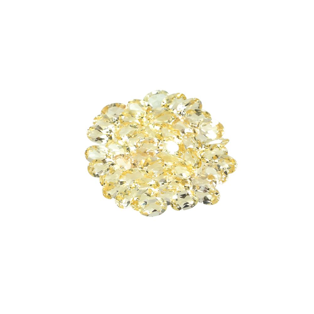 YELLOW BERYL CUT OVAL (LITE) 6.00X4.00 MM 0.38 Cts.
