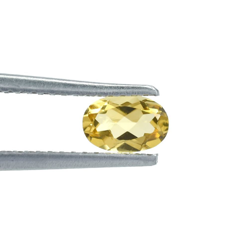 YELLOW BERYL CUT OVAL (SUPER) 6.00X4.00 MM 0.41 Cts.