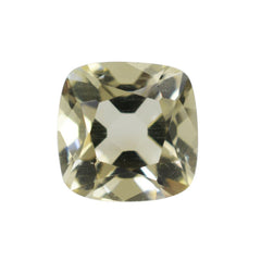 YELLOW AQUAMARINE CUT CUSHION 6MM 0.60 Cts.