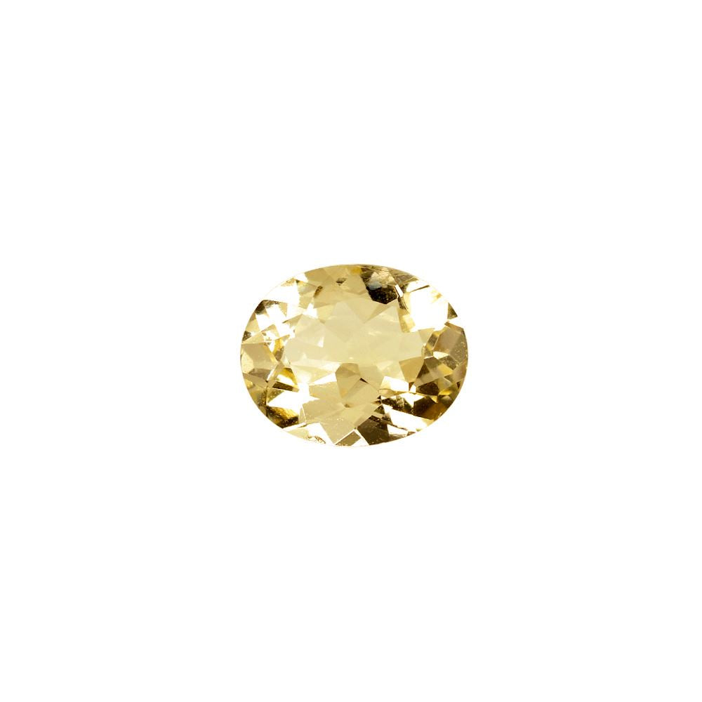 YELLOW BERYL CUT OVAL (VERY LITE)(SI) 10.00X8.00 MM 2.30 Cts.