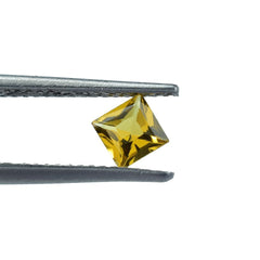 YELLOW BERYL PRINCESS CUT SQUARE (SUPER/SI) 4.00X4.00 MM 0.33 Cts.