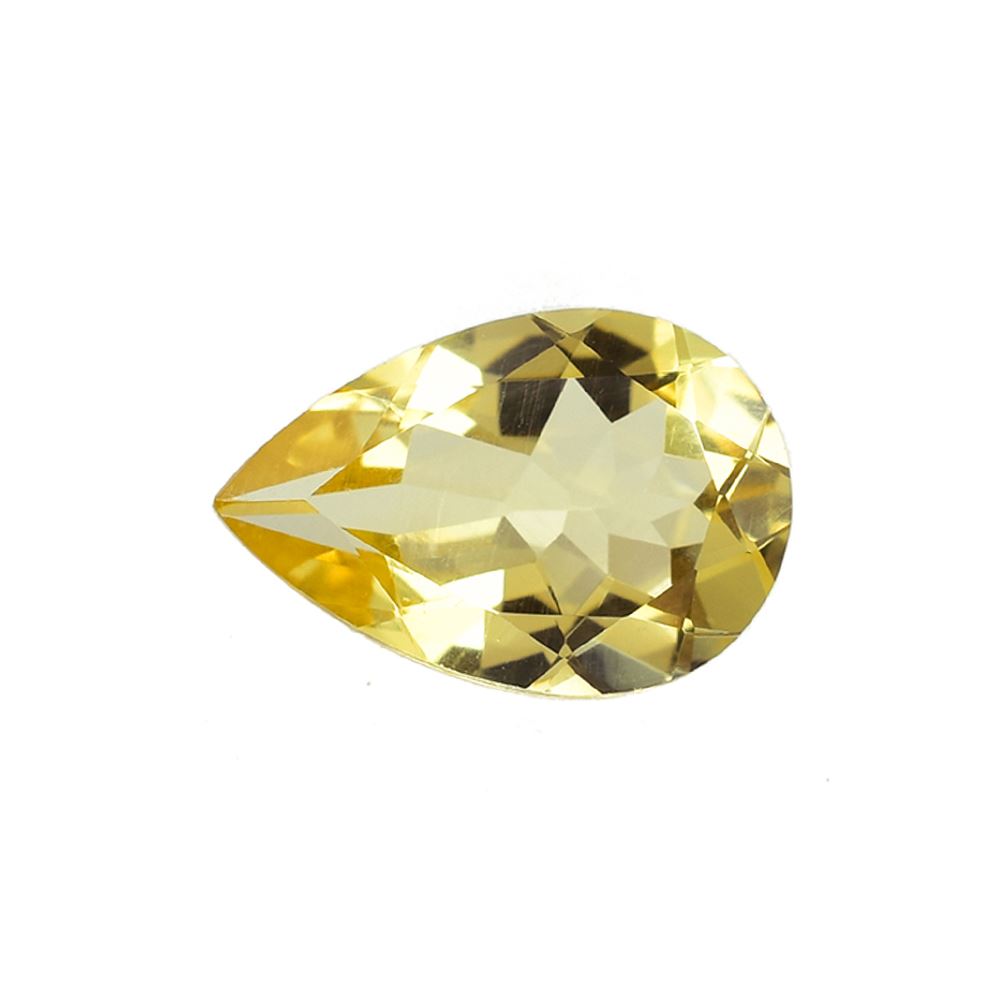 YELLOW BERYL CUT PEAR (MEDIUM/SI) 12.00X8.00 MM 2.15 Cts.