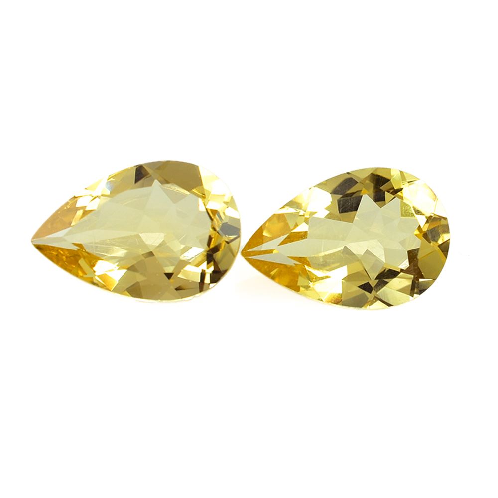 YELLOW BERYL CUT PEAR (MEDIUM/SI) 12.00X8.00 MM 2.15 Cts.