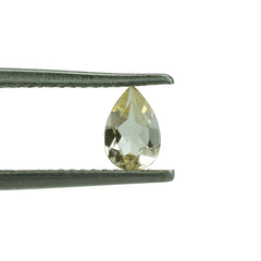 YELLOW BERYL CUT PEAR (VERY LITE) 6.00X4.00 MM 0.33 Cts.