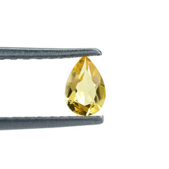 YELLOW BERYL CUT PEAR (DARK)(SI) 6.00X4.00 MM 0.36 Cts.