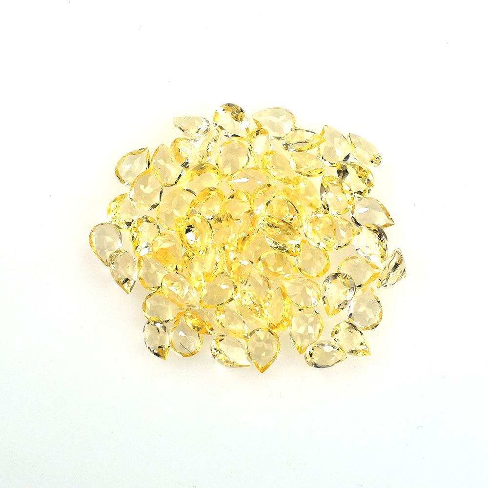 YELLOW BERYL CUT PEAR (LITE)(SI) 4.00X3.00 MM 0.12 Cts.