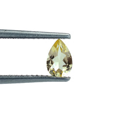 YELLOW BERYL CUT PEAR (LITE)(SI) 6.00X4.00 MM 0.35 Cts.