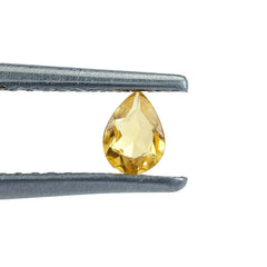 YELLOW BERYL CUT PEAR (DARK)(SI) 4.00X3.00 MM 0.12 Cts.