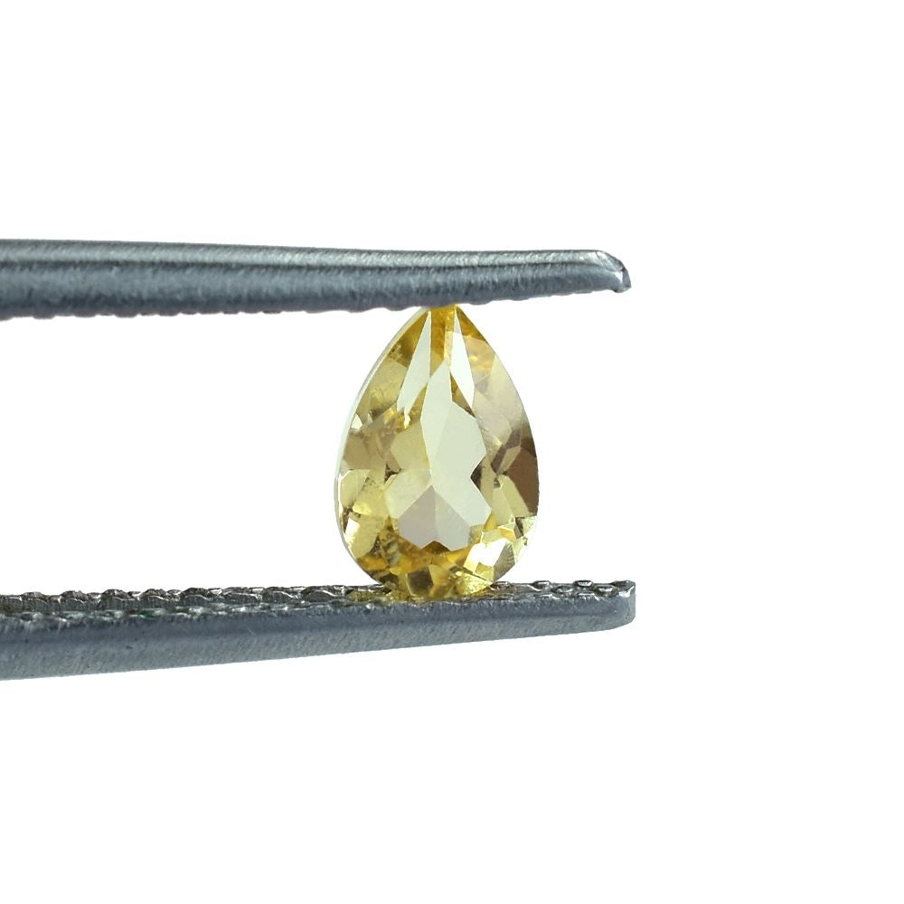 YELLOW BERYL CUT PEAR (MEDIUM/SI) 6.00X4.00 MM 0.36 Cts.