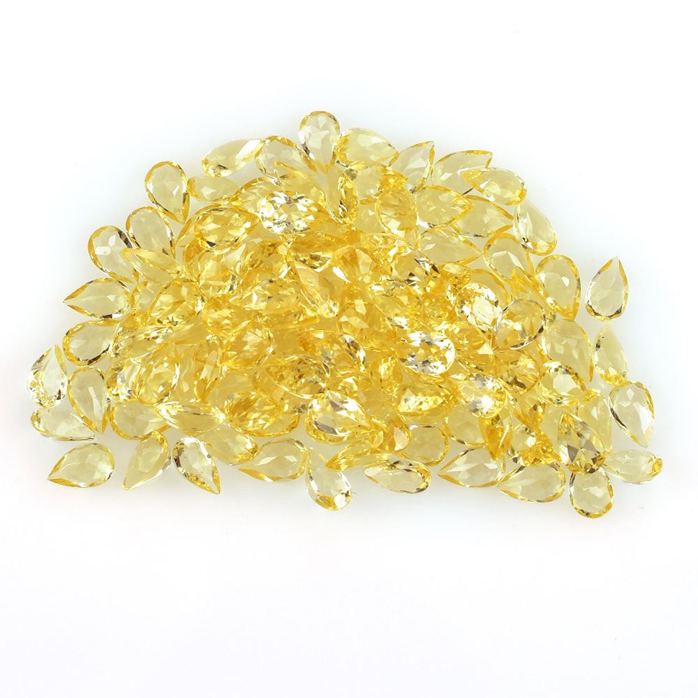 YELLOW BERYL CUT PEAR (MEDIUM/SI) 5.00X3.00 MM 0.19 Cts.