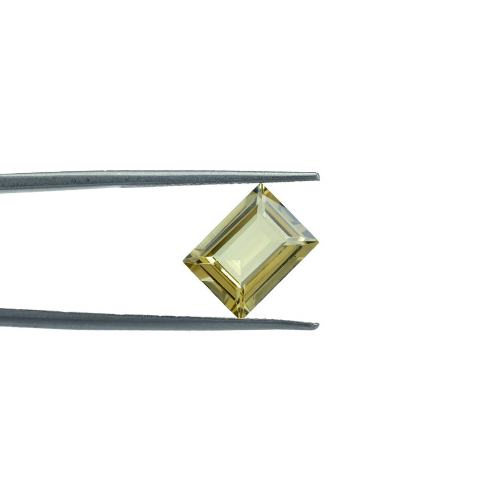 YELLOW BERYL CUT BAGUETTE (DARK) 11.00X8.00 MM 3.10 Cts.