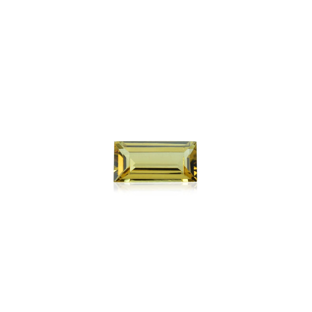 YELLOW BERYL CUT BAGUETTE (DARK) 12.00X6.00 MM 2.20 Cts.