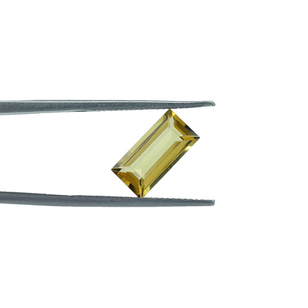 YELLOW BERYL CUT BAGUETTE (DARK) 12.00X6.00 MM 2.20 Cts.