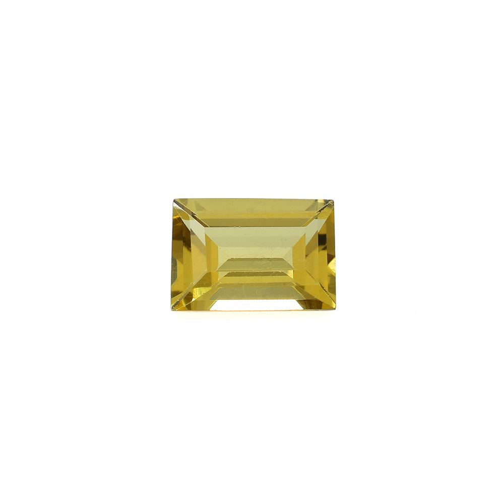 YELLOW BERYL CUT BAGUETTE (SUPER/SI) 7.00X5.00 MM 0.90 Cts.