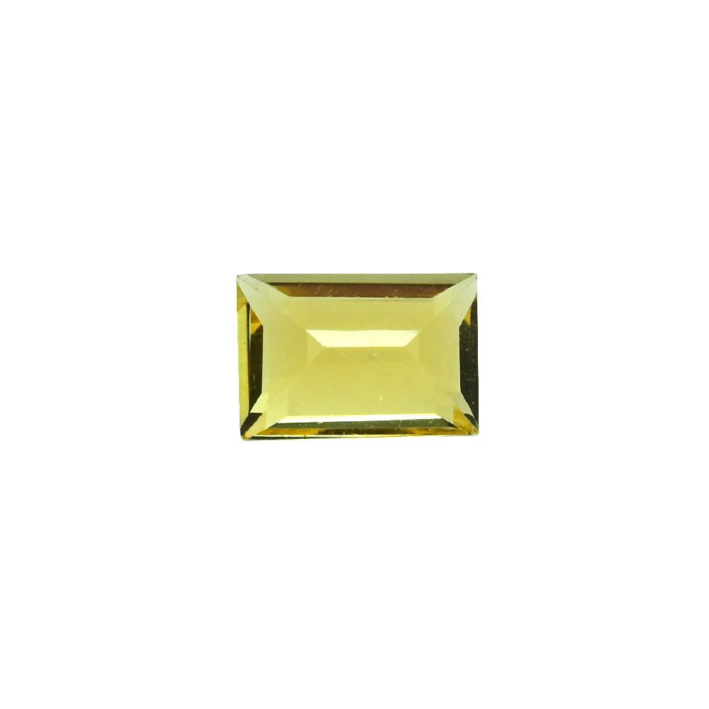 YELLOW BERYL CUT BAGUETTE (SUPER/SI) 7.00X5.00 MM 0.90 Cts.