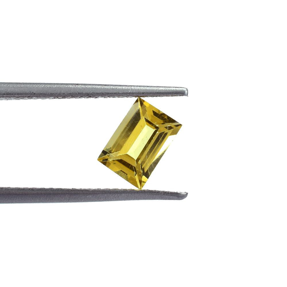 YELLOW BERYL CUT BAGUETTE (SUPER/SI) 7.00X5.00 MM 0.90 Cts.
