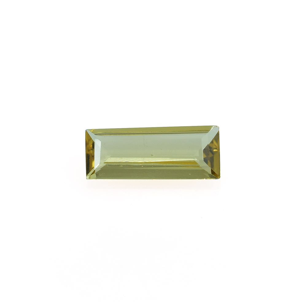 YELLOW BERYL CUT BAGUETTE (MEDIUM/SI) 10.00X4.00 MM 0.75 Cts.