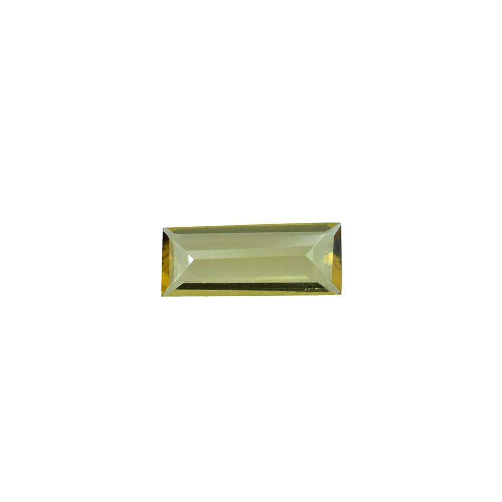 YELLOW BERYL CUT BAGUETTE (MEDIUM/SI) 10.00X4.00 MM 0.75 Cts.