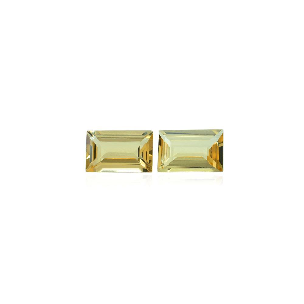 YELLOW BERYL CUT BAGUETTE (MEDIUM/SI) 8.00X5.00 MM 1.00 Cts.