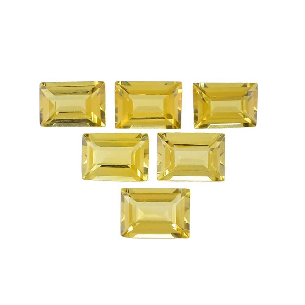 YELLOW BERYL CUT BAGUETTE (DARK) 7.00X5.00 MM 0.91 Cts.