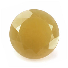 YELLOW OPAL CUT ROUND  15MM 9.06 Cts.