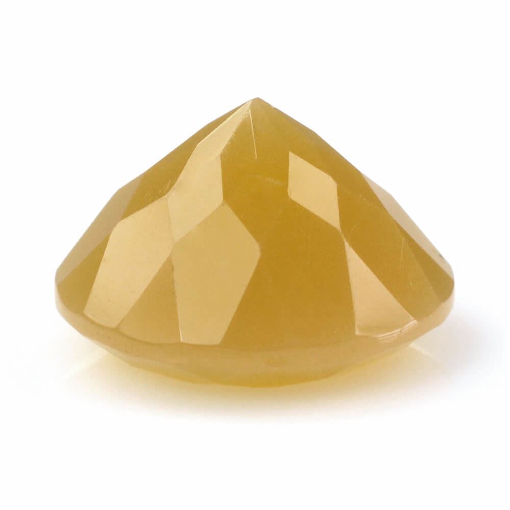 YELLOW OPAL CUT ROUND  15MM 9.06 Cts.