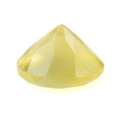 YELLOW OPAL CUT ROUND  9MM 1.92 Cts.