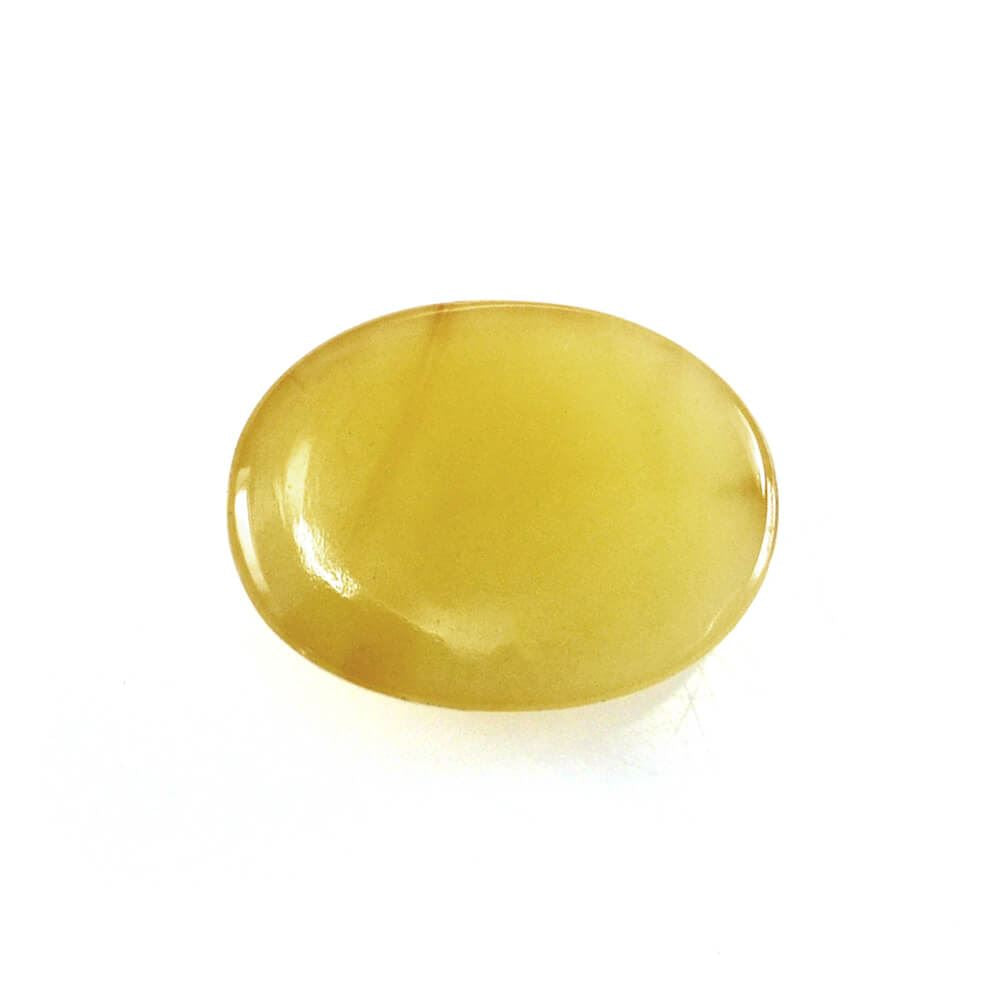 YELLOW OPAL OVAL CAB 8X6MM 0.82 Cts.