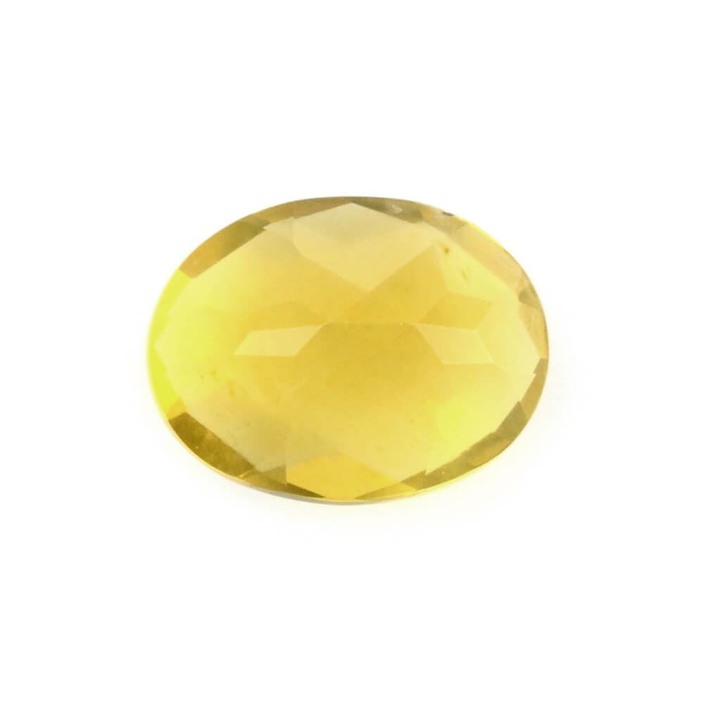 YELLOW OPAL CHECKER CUT OVAL 8X6MM 0.89 Cts.