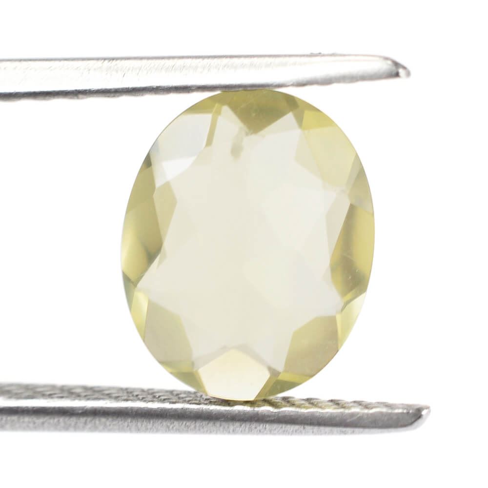 YELLOW OPAL CUT OVAL 10X8MM 1.45 Cts.